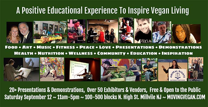 Vegstock 2015 Millville's Moving Vegan Festival. A positive educational experience to inspire vegan living.