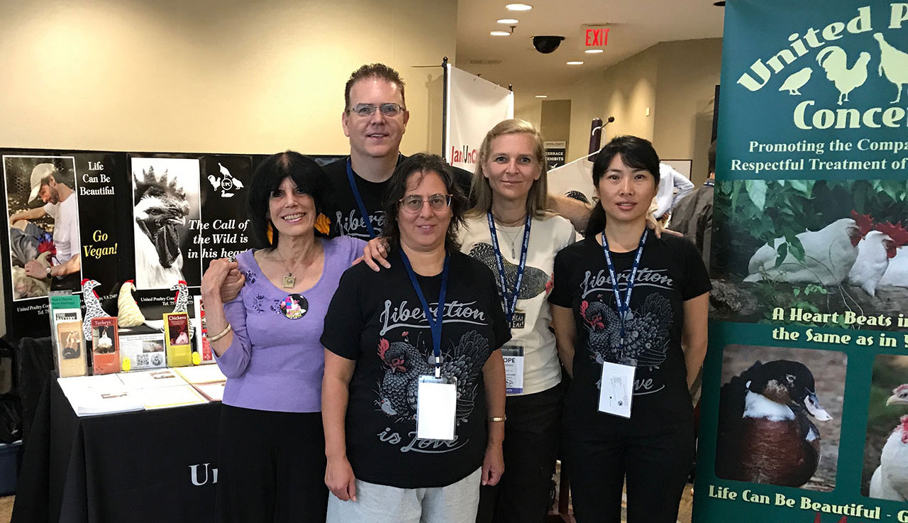 Karen, Franklin, Jessica, Hope and Liqin at the 2017 Animal Rights conference
