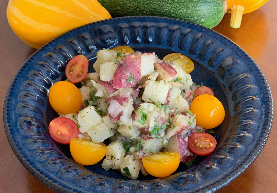 Warm Parslied New Potato Salad