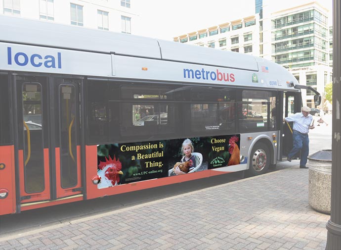 Ad on bus in Washington DC
