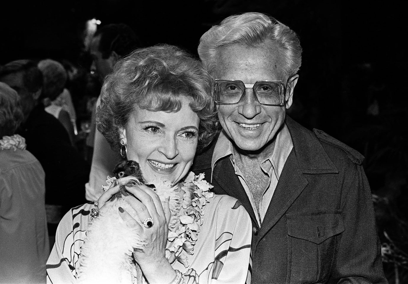 Description: Description: Ms. White and her husband, Allen Ludden, at a fund-raising party for the Los Angeles Zoo in 1979. Ms. White had a longstanding interest in animal welfare.
