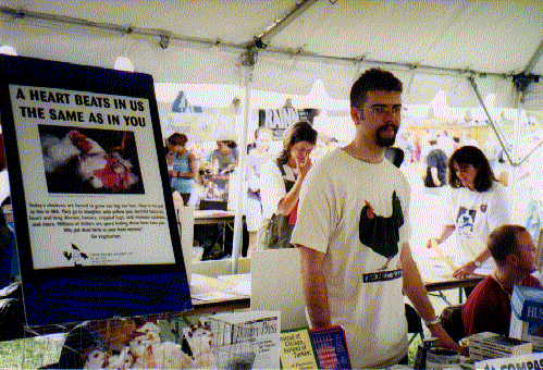 UPC member Franklin staffs our table