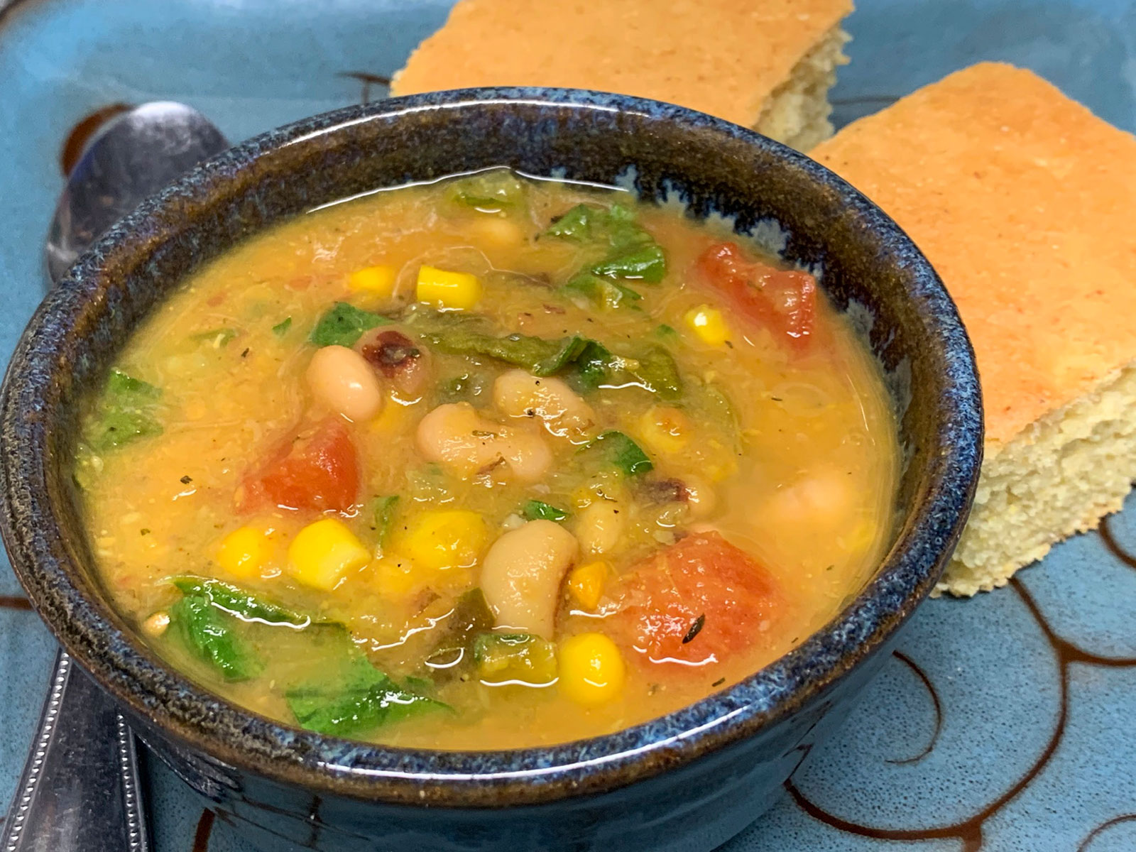 Southern Sweet Potato and Black Eyed Pea Stew
