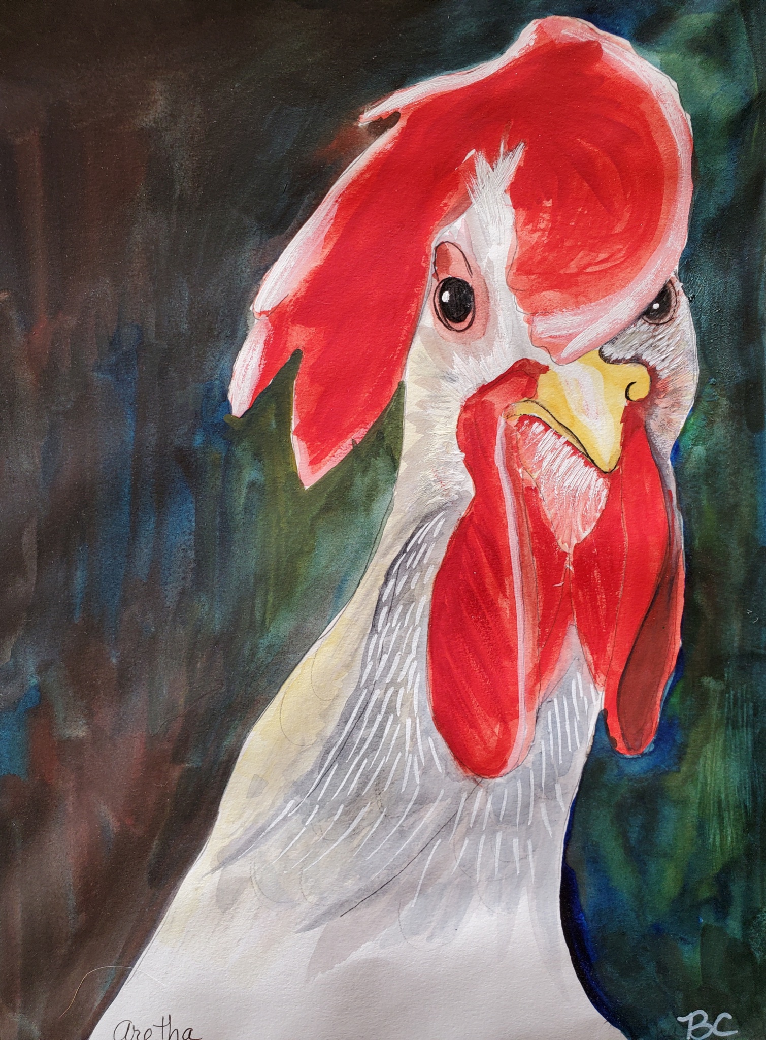 Aretha Chicken... She wants some R-S-P-E-C-T by Bobbi Chaney